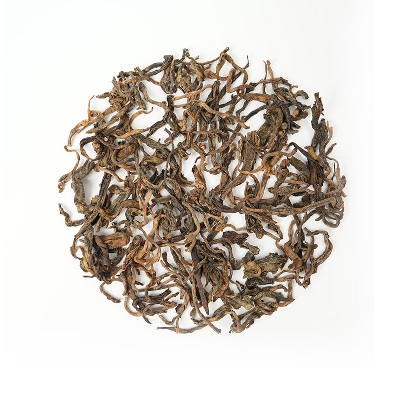 Certified Organic Jingmai Mountain Ripe Pu'er | 2025 First Spring Ancient Tree Tea | Exclusive from Mangjing Village, Yunnan | Certified Organic | Honey orchid aroma, rock sugar sweetness