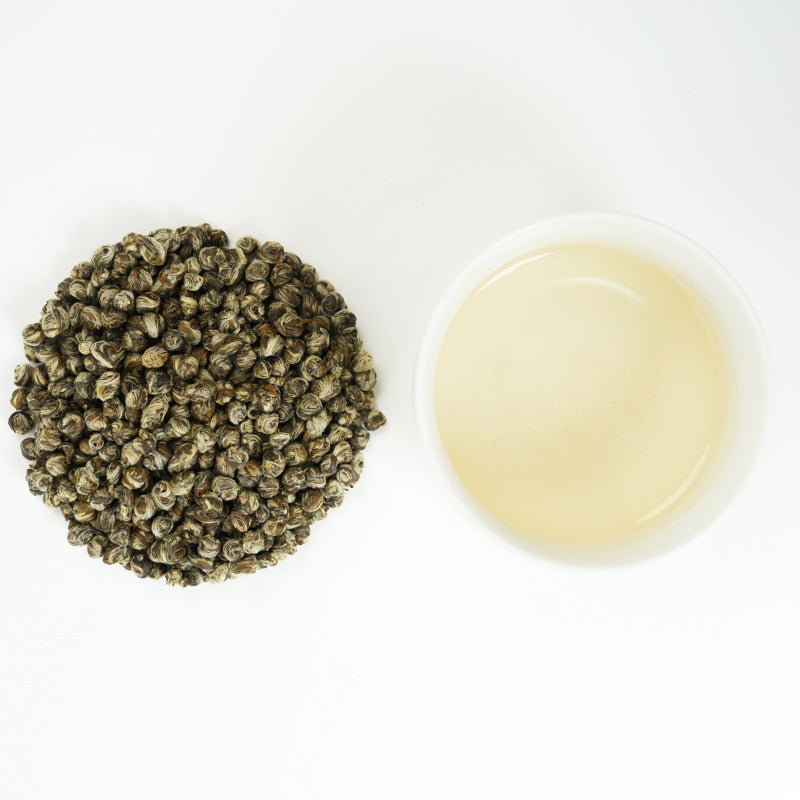 International Gold Award Certification | High Mountain Organic Jasmine Pearls | Six-Fragrant Rock Sugar Jasmine Hand-Rolled Pearls | Certified Organic | 2025 Spring Tea Limited Edition
