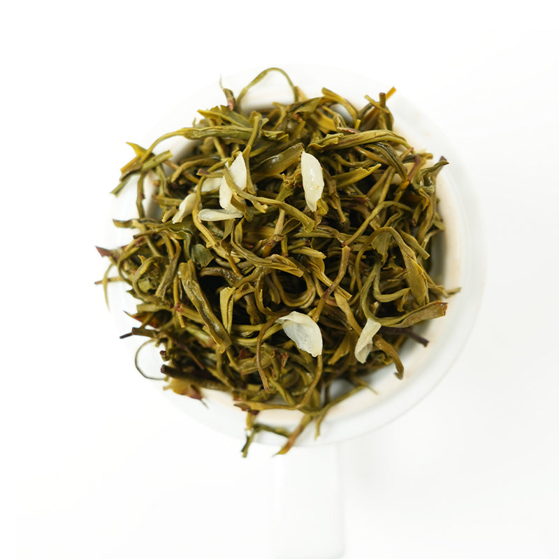 "Jasmine Snowflakes - Blooming on Your Tongue" | Premium High Mountain Organic Stir-fried Jasmine Flowers | Intangible Heritage Stir-frying Technique - Visible Jasmine Petals | EU Organic Certified | 2025 Spring Tea Limited Edition