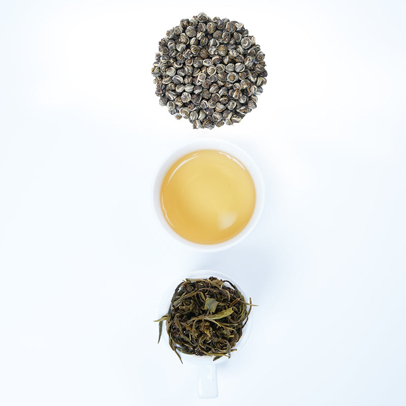 🌼 "Seven infusions, one scoop, the fragrance permeates the tea base" | Jasmine Dragon Pearl Tea from Ningde, China | Certified Organic, Hand-rolled | Blooms in contact with water, filling the room with fragrance | 2025 New Year Tea Base |