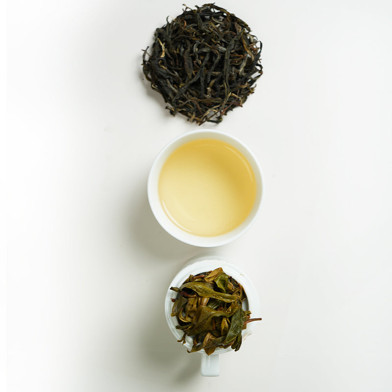 Certified Organic Plum Green Pu'er | 2025 Spring Ancient Tree Tea | Rock Sugar Sweet Green Plum Wine | Certified Organic | Rare Producing Area in Lincang, Yunnan