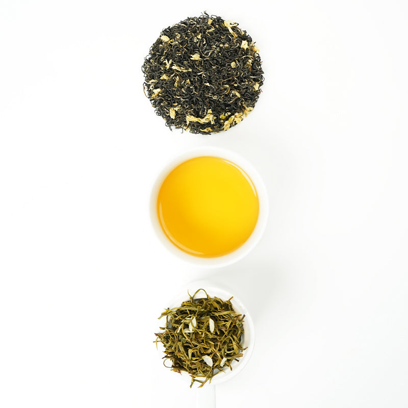 "Jasmine Snowflakes - Blooming on Your Tongue" | Premium High Mountain Organic Stir-fried Jasmine Flowers | Intangible Heritage Stir-frying Technique - Visible Jasmine Petals | EU Organic Certified | 2025 Spring Tea Limited Edition
