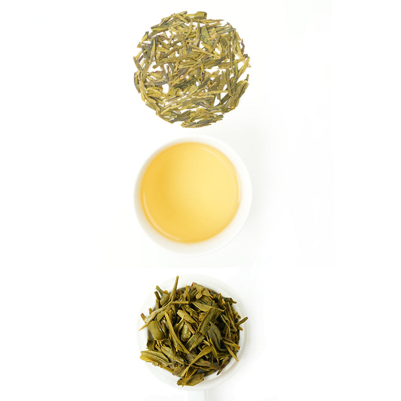 2025 Mingqian Organic Premium Longjing Tea, First Pick of Spring Tea | Traditional Hand-Roasted, Fresh and Sweet | Pesticide-Free Whole Leaf Green Tea | Natural Bean Fragrance and Orchid Flavor