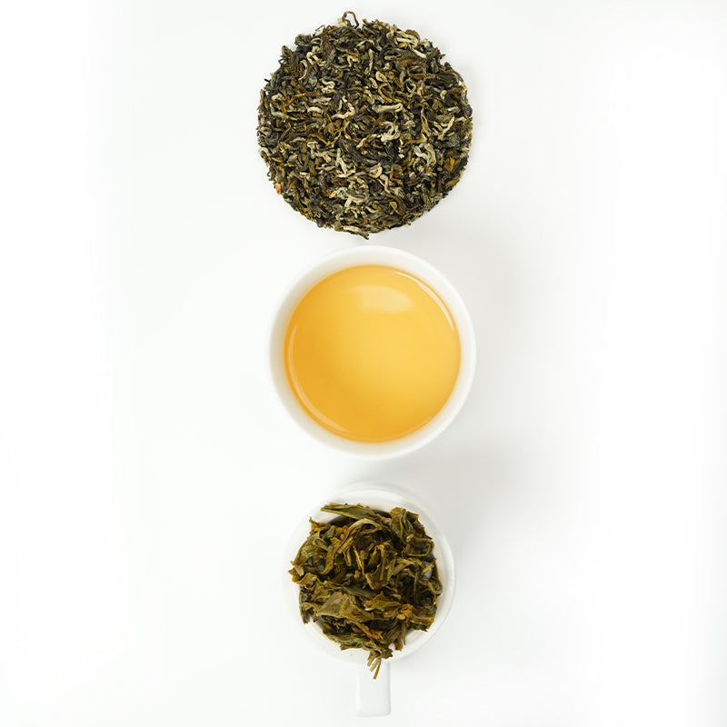 Certified Organic High Mountain Jasmine Tea | Five-Spice Handmade Tea Basket | Dancing with Water: Rock Sugar Jasmine Tea | 2025 Spring Limited Edition
