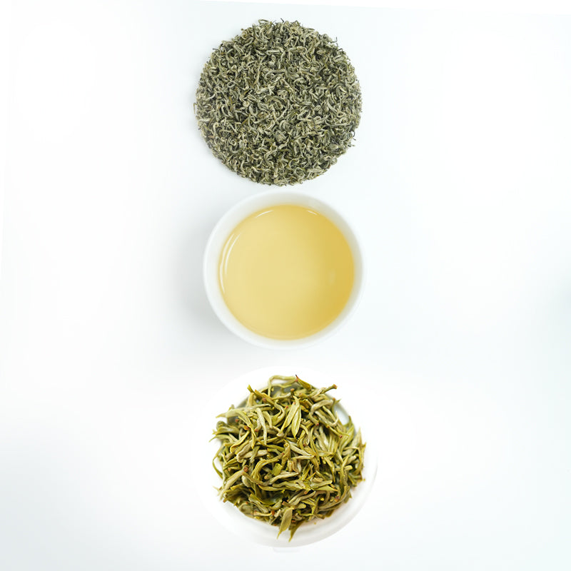 🌿 Organic High Mountain Biluochun | Hand-picked first spring tea | Traditional hand-rolling, rich fruity aroma | 2025 Mingqian Special Grade | White hair, refreshing and sweet