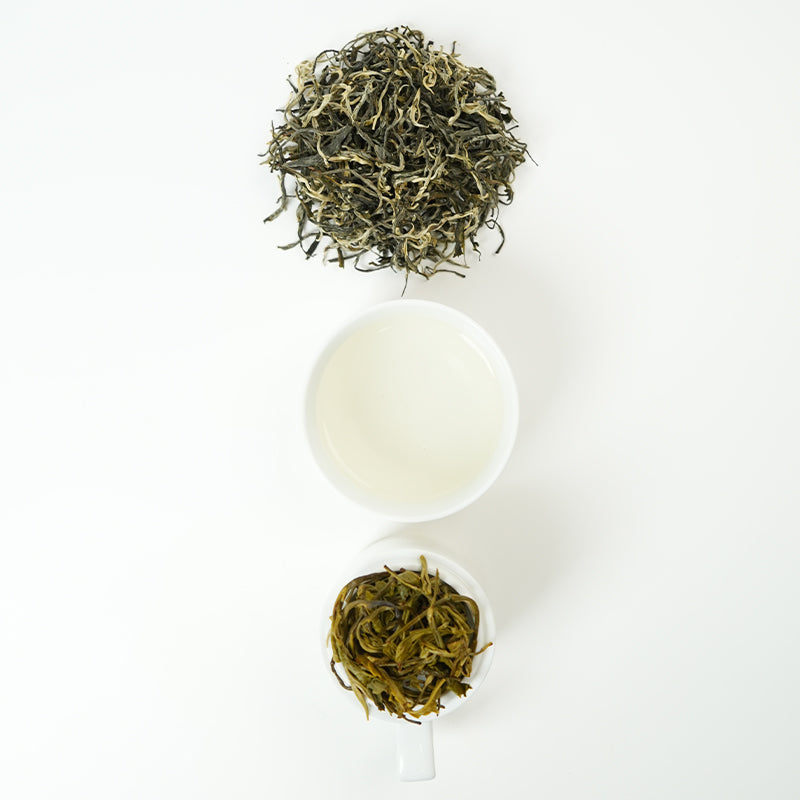 European Standard Green Maofeng Tea | Huangshan High Mountain 1200m Mingqian Tea | Traditional Hand-Twisted, Fresh and Sweet | 2025 Spring Tea Limited Edition | EU Certified Organic Green Tea