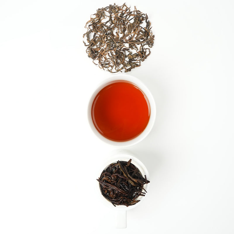 Certified Organic Jingmai Mountain Ripe Pu'er | 2025 First Spring Ancient Tree Tea | Exclusive from Mangjing Village, Yunnan | Certified Organic | Honey orchid aroma, rock sugar sweetness